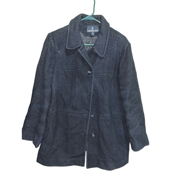 LONDON FOG Wool Blend Coat size 14 - Picture 1 of 10